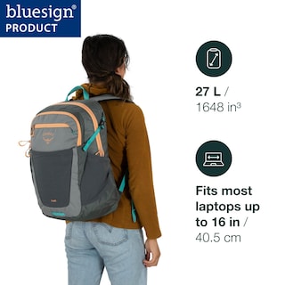 Foto 2 | Foto 2 | Mochila Osprey Flare Commuter Para Portátil De 16 Pulgadas, Color Negro Y Gris Carbón - Venta Internacional.
