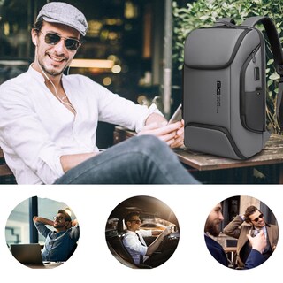 Foto 6 | Foto 6 | Mochila Bange Business Laptop Smart 15.6'' Impermeable Gris - Venta Internacional.