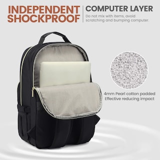 Foto 4 | Foto 4 | Mochila Para Portátil Lovevook Para Mujer, Resistente Al Agua De 18.4 Pulgadas, Negra - Venta Internacional.