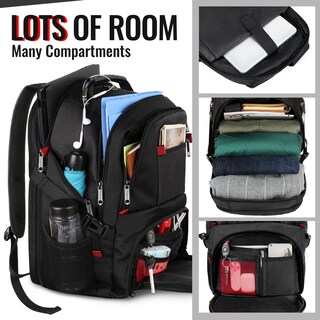 Foto 2 | Foto 2 | Mochila De Viaje Yorepek Para Portátil De 15,6 Pulgadas, Resistente Al Agua, Negra - Venta Internacional.