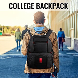 Foto 6 | Foto 6 | Mochila De Viaje Yorepek Para Portátil De 15,6 Pulgadas, Resistente Al Agua, Negra - Venta Internacional.