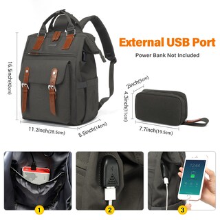 Foto 6 | Foto 6 | Mochila Para Portátil Lovevook Para Mujer, Trabajo Y Viajes De 15.6 Pulgadas - Venta Internacional.