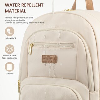 Foto 5 | Foto 5 | Mochila Lovevook Para Portátil De Viaje, Impermeable, 15.6 Pulgadas, Color Beige - Venta Internacional.