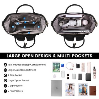 Foto 2 | Foto 2 | Mochila Lovevook Para Mujer Con Portátil De 15,6 Pulgadas A Prueba De Agua - Venta Internacional.