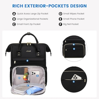 Foto 3 | Foto 3 | Mochila Lovevook Para Mujer Con Portátil De 15,6 Pulgadas A Prueba De Agua - Venta Internacional.