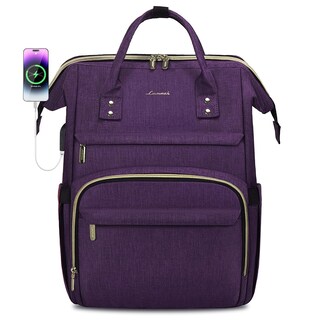 Foto 1 | Foto 1 | Mochila Para Portátil Lovevook Para Mujer, 17 Pulgadas, Impermeable, Color Morado - Venta Internacional.