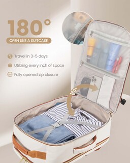 Foto 2 | Foto 2 | Mochila De Viaje Lovevook Carry On De 50 Litros Con Portátil De 18 Pulgadas, Color Beige - Venta Internacional.