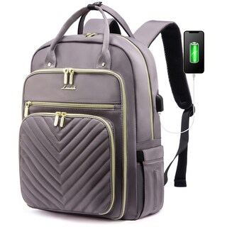 Foto 1 | Foto 1 | Mochila Lovevook Para Mujer, Portátil De 15,6 Pulgadas, Trabajo Y Viajes, Gris Y Morado - Venta Internacional.