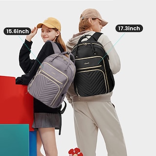 Foto 2 | Foto 2 | Mochila Lovevook Para Mujer, Portátil De 15,6 Pulgadas, Trabajo Y Viajes, Gris Y Morado - Venta Internacional.
