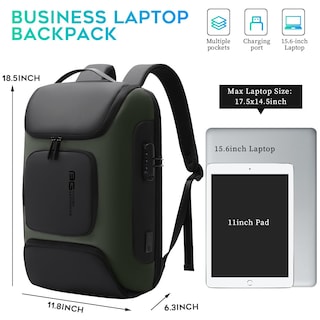 Foto 5 | Foto 5 | Mochila Bange Business Con Puerto De Carga Usb Para Portátil De 15,6 Pulgadas - Venta Internacional.