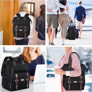 Foto 7 | Foto 7 | Mochila Para Portátil Falanko Para Mujer De 15.6 Pulgadas Con Puerto Usb Negra - Venta Internacional.