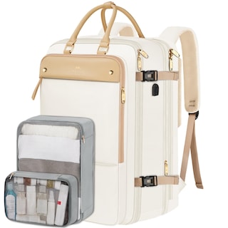 Foto 1 | Foto 1 | Mochila Matein Carry On Tsa De 52 Litros Para Portátil De Viaje De 17 Pulgadas, Color Beige - Venta Internacional.
