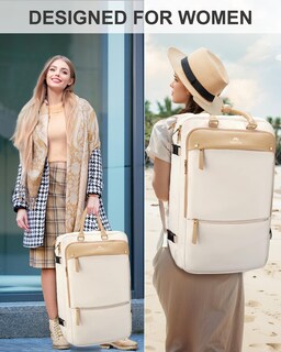 Foto 7 | Foto 7 | Mochila Matein Carry On Tsa De 52 Litros Para Portátil De Viaje De 17 Pulgadas, Color Beige - Venta Internacional.