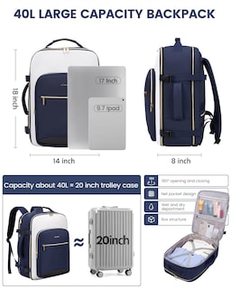 Foto 4 | Foto 4 | Mochila De Viaje Lovevook Large 40l Impermeable Para Mujeres Y Hombres - Venta Internacional.