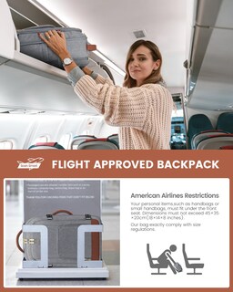 Foto 7 | Foto 7 | Mochila De Viaje Lovevook Carry On De 40 Litros Para Mujer Con Portátil De 17 Pulgadas - Venta Internacional.
