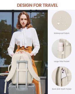 Foto 6 | Foto 6 | Mochila De Viaje Lovevook De 40 Litros Para Mujer Con Compartimento Para Portátil De 17 Pulgadas - Venta Internacional.