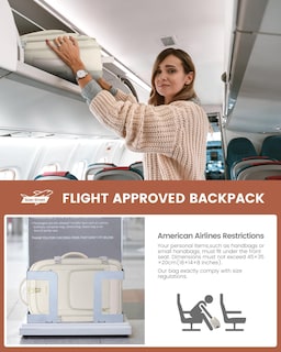 Foto 7 | Foto 7 | Mochila De Viaje Lovevook De 40 Litros Para Mujer Con Compartimento Para Portátil De 17 Pulgadas - Venta Internacional.