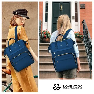 Foto 6 | Foto 6 | Mochila Para Portátil Lovevook Para Mujer 15.6'' Impermeable Azul - Venta Internacional.