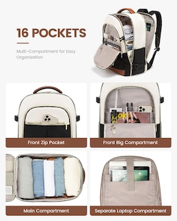 Foto 4 | Foto 4 | Mochila De Viaje Lovevook Large De 40 Litros Para Mujer Con Portátil De 17,3'' - Venta Internacional.
