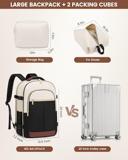 Foto 5 | Foto 5 | Mochila De Viaje Lovevook Large De 40 Litros Para Mujer Con Portátil De 17,3'' - Venta Internacional.