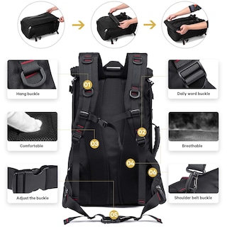 Foto 3 | Foto 3 | Mochila Kaka Travel Convertible De 40 Litros Para Portátil De 17,3 Pulgadas - Venta Internacional.
