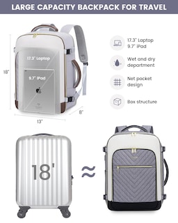 Foto 5 | Foto 5 | Mochila Lovevook Large Travel De 40 Litros Para Mujer Con Portátil De 17 Pulgadas - Venta Internacional.