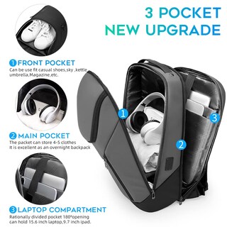 Foto 2 | Foto 2 | Mochila Bange Business Smart Impermeable Para Portátil De 15,6 Pulgadas - Venta Internacional.