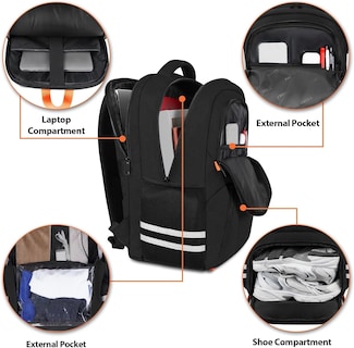 Foto 4 | Foto 4 | Mochila De Gimnasio Ytonet Para Hombre Y Mujer Con Compartimento Para Zapatos - Venta Internacional.