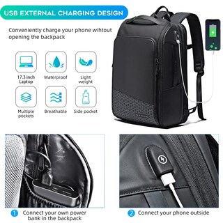 Foto 4 | Foto 4 | Mochila De Viaje Bange 45l Ampliable Para Portátil De 17,3 Pulgadas - Venta Internacional.