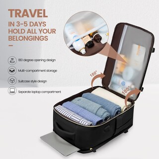 Foto 2 | Foto 2 | Mochila De Viaje Lovevook De 40 Litros Para Mujer Con Cubos De Embalaje De 17 Pulgadas - Venta Internacional.