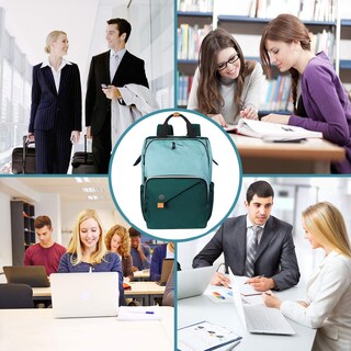 Foto 6 | Foto 6 | Mochila Para Portátil Hap Tim Para Mujer, Para Viajes, Trabajo Y Enfermera, Color Verde - Venta Internacional.