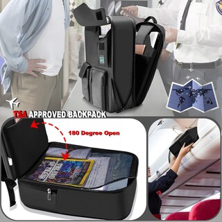 Foto 4 | Foto 4 | Mochila Para Portátil Zinz Delgada Y Ampliable De 15 A 16 Pulgadas A Prueba De Agua - Venta Internacional.