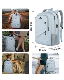 Foto 5 | Foto 5 | Mochila Para Portátil Matein Para Mujer De 17 Pulgadas Con Puerto De Carga Usb - Venta Internacional.