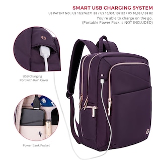 Foto 4 | Foto 4 | Mochila Para Portátil Swissdigital Katy Rose Sd1006f-46 Púrpura - Venta Internacional.