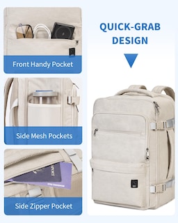 Foto 4 | Foto 4 | Mochila Wandf Travel De 32 Litros Para Spirit Airlines Con Bolsillo Húmedo - Venta Internacional.