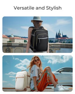 Foto 5 | Foto 5 | Mochila De Viaje Bagsmart Para Mujer De 40 Litros Con Portátil De 17,3'', Color Negro - Venta Internacional.