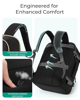 Foto 7 | Foto 7 | Mochila De Viaje Bagsmart Para Mujer De 40 Litros Con Portátil De 17,3'', Color Negro - Venta Internacional.