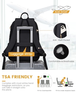 Foto 5 | Foto 5 | Mochila De Viaje Lovevook Elegant Style Para Portátil De 17 Pulgadas Para Mujer - Venta Internacional.