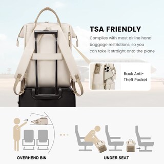 Foto 6 | Foto 6 | Mochila para Portátil Lovevook Impermeable de 15,6 \" con Puerto USB para Mujer - Venta Internacional
