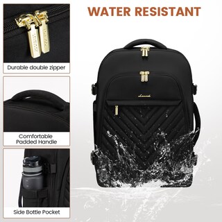 Foto 6 | Foto 6 | Mochila de Viaje Lovevook 50 l para Portátil de 18 Pulgadas Negra para Mujer - Venta Internacional