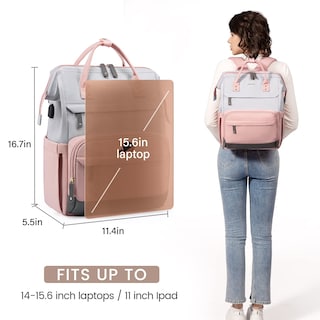 Foto 7 | Foto 7 | Mochila para Portátil Lovevook 15.6 \" Impermeable Puerto USB para Mujer - Venta Internacional