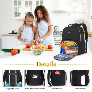 Foto 3 | Foto 3 | Mochila Matein Lonchera y para Laptop con Nevera USB de 15.6 \" para Mujer - Venta Internacional