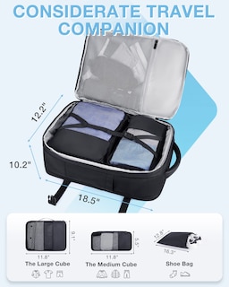 Foto 3 | Foto 3 | Mochila para Laptop Bagsmart Negro - Venta Internacional
