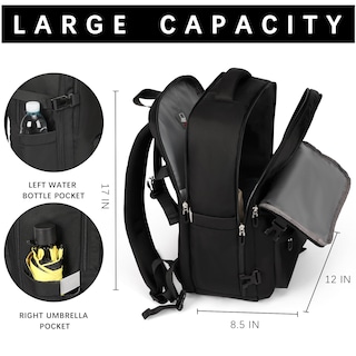 Foto 3 | Foto 3 | Mochila Shrradoo para Portátil de Viaje 17 Pulgadas - Venta Internacional