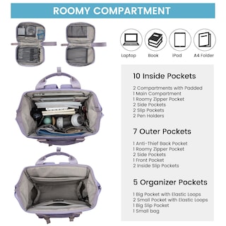 Foto 3 | Foto 3 | Mochila para Laptop Lovevook 15.6 Pulgadas con Puerto Usb - Venta Internacional