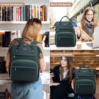 Foto 6 | Foto 6 | Mochila para Portátil Lovevook con Puerto Usb Verde - Venta Internacional