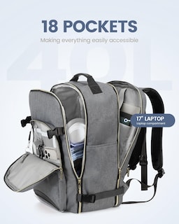 Foto 3 | Foto 3 | Mochila de Viaje Lovevook con 3 Cubos de Embalaje a Prueba de Agua - Venta Internacional