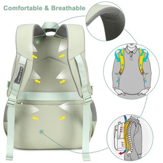 Foto 4 | Foto 4 | Mochila Camtop para Laptop 15,6 Pulgadas Verde Salvia - Venta Internacional