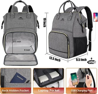 Foto 4 | Foto 4 | Mochila Matein 17 Pulgadas con Puerto Usb - Venta Internacional