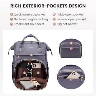 Foto 4 | Foto 4 | Mochila para Laptop Lovevook 17 Pulgadas - Venta Internacional